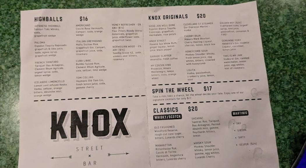 Knox Street Bar